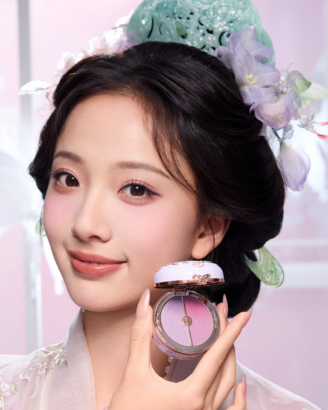 Butterfly Cloud Collar Rouge Box Highlighting & Blush Duo Powder - Image 37