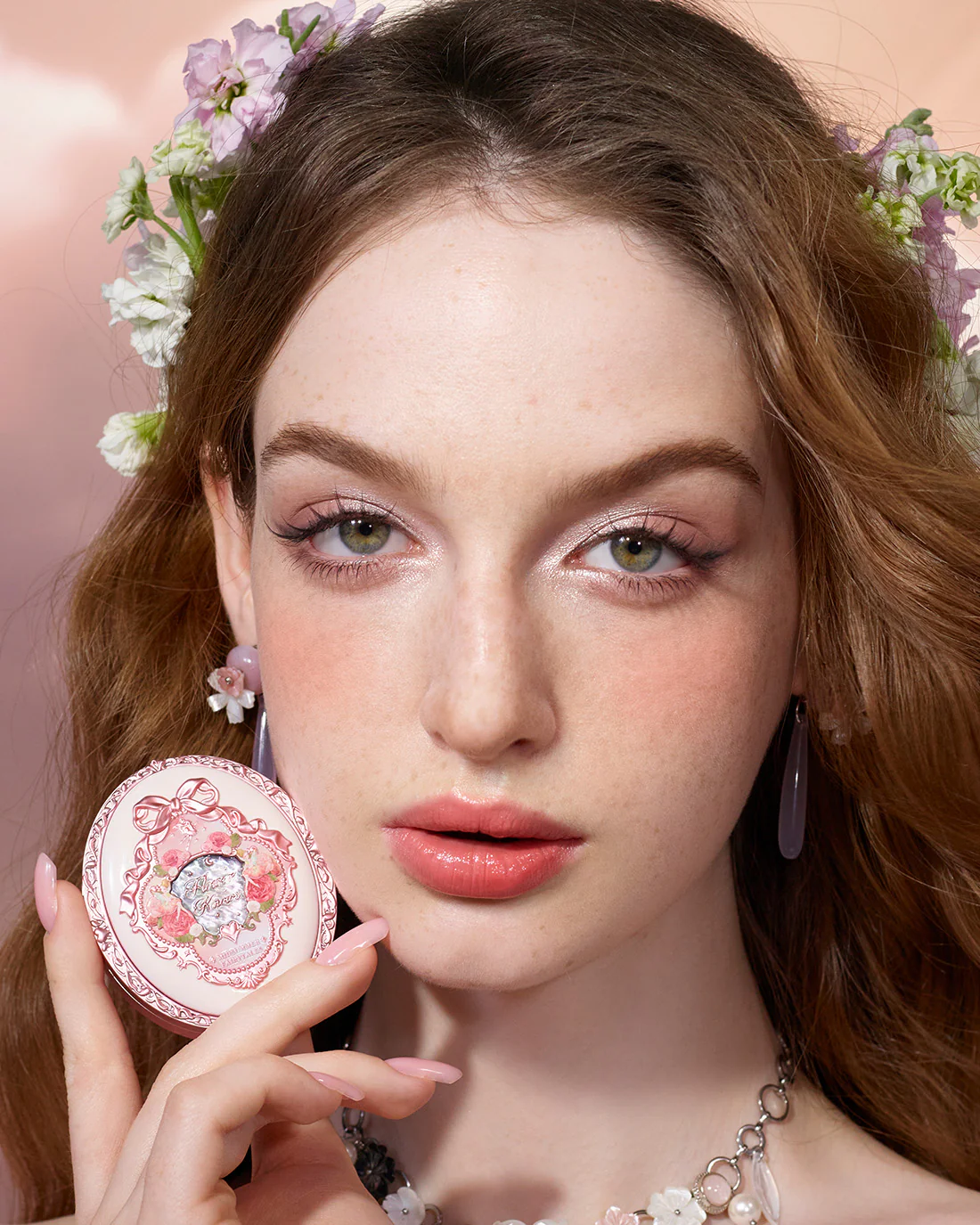 Midsummer Fairytales Velvet Embossed Blush - Image 4