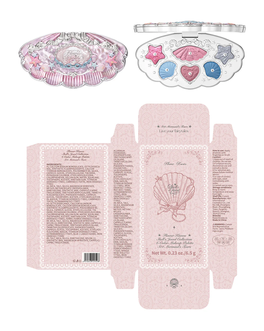 Shell's Jewel 6-Color Makeup Palette - Image 15