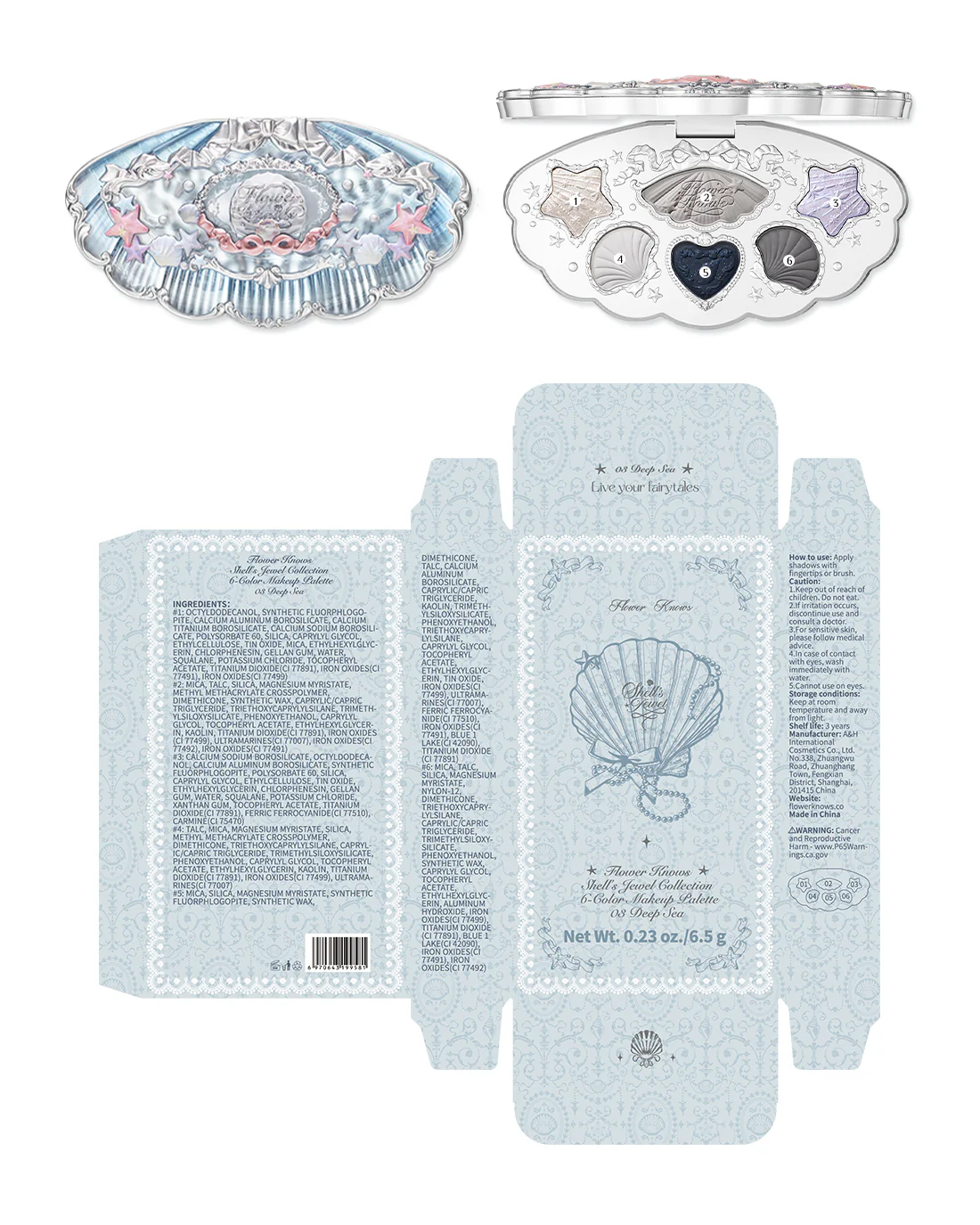 Shell's Jewel 6-Color Makeup Palette - Image 25