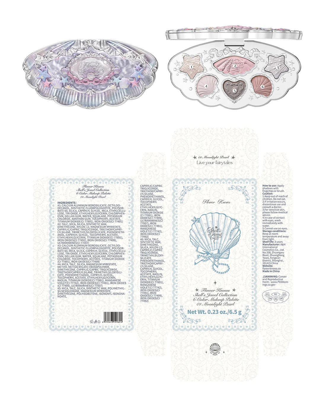 Shell's Jewel 6-Color Makeup Palette - Image 7