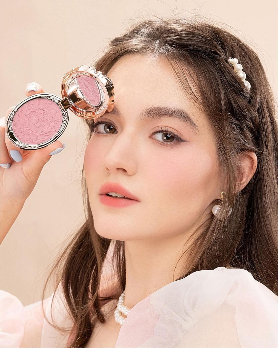 Strawberry Rococo Embossed Blush - Image 11