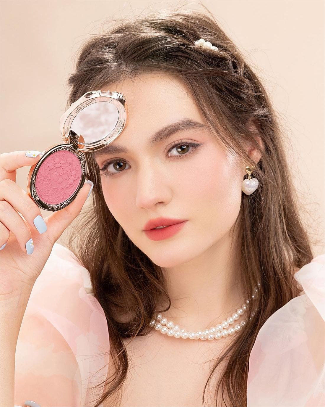 Strawberry Rococo Embossed Blush - Image 19