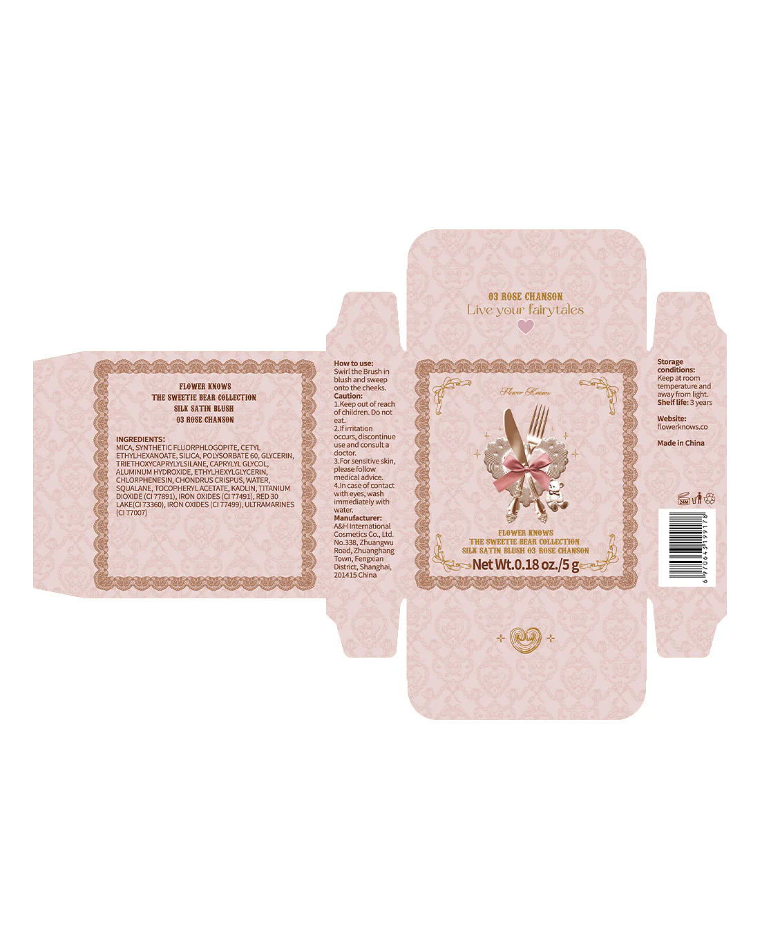 The Sweetie Bear Silk Satin Blush - Image 23