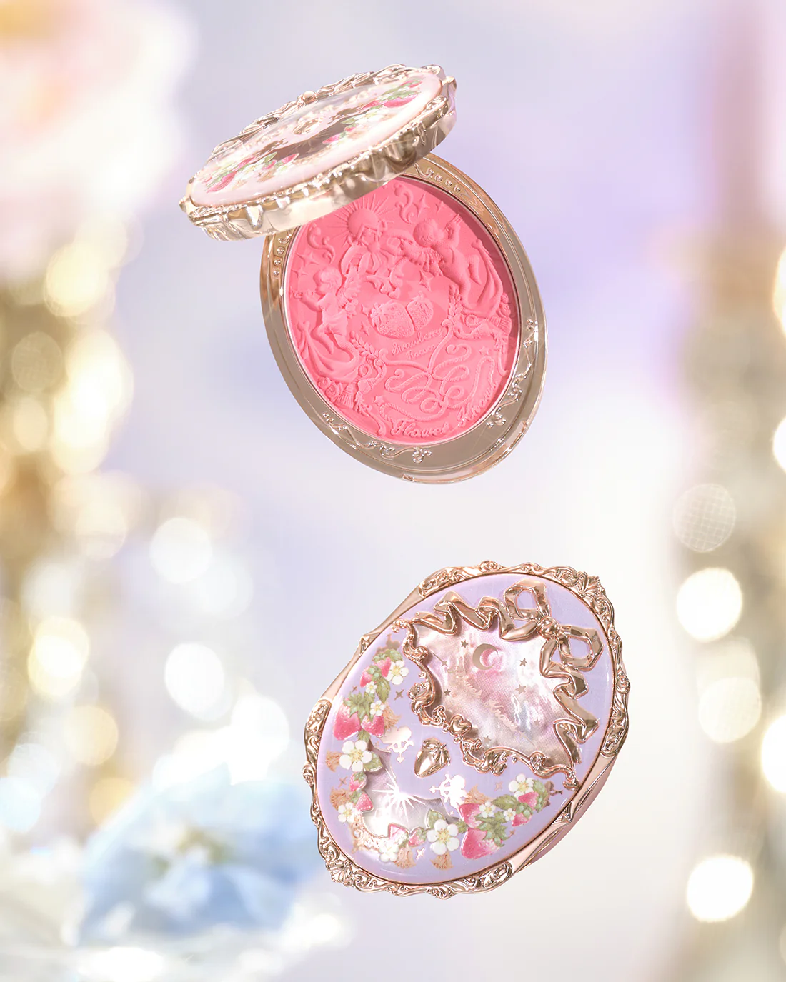 Violet Strawberry Rococo Embossed Blush - Image 6