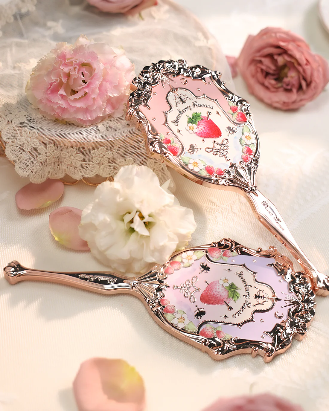 Violet Strawberry Rococo Hand Mirror - Image 7